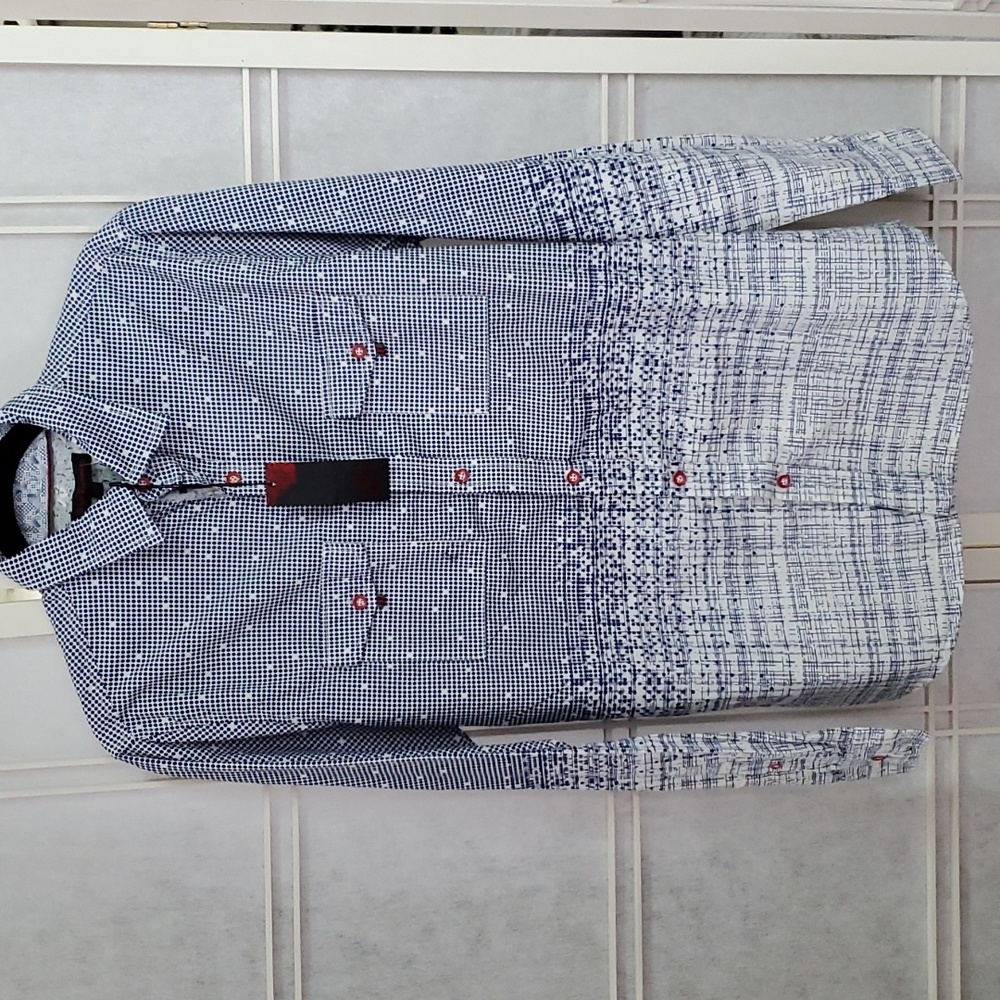 NWT Royal Testimony Men's Long Sleeve Button Up Shirt